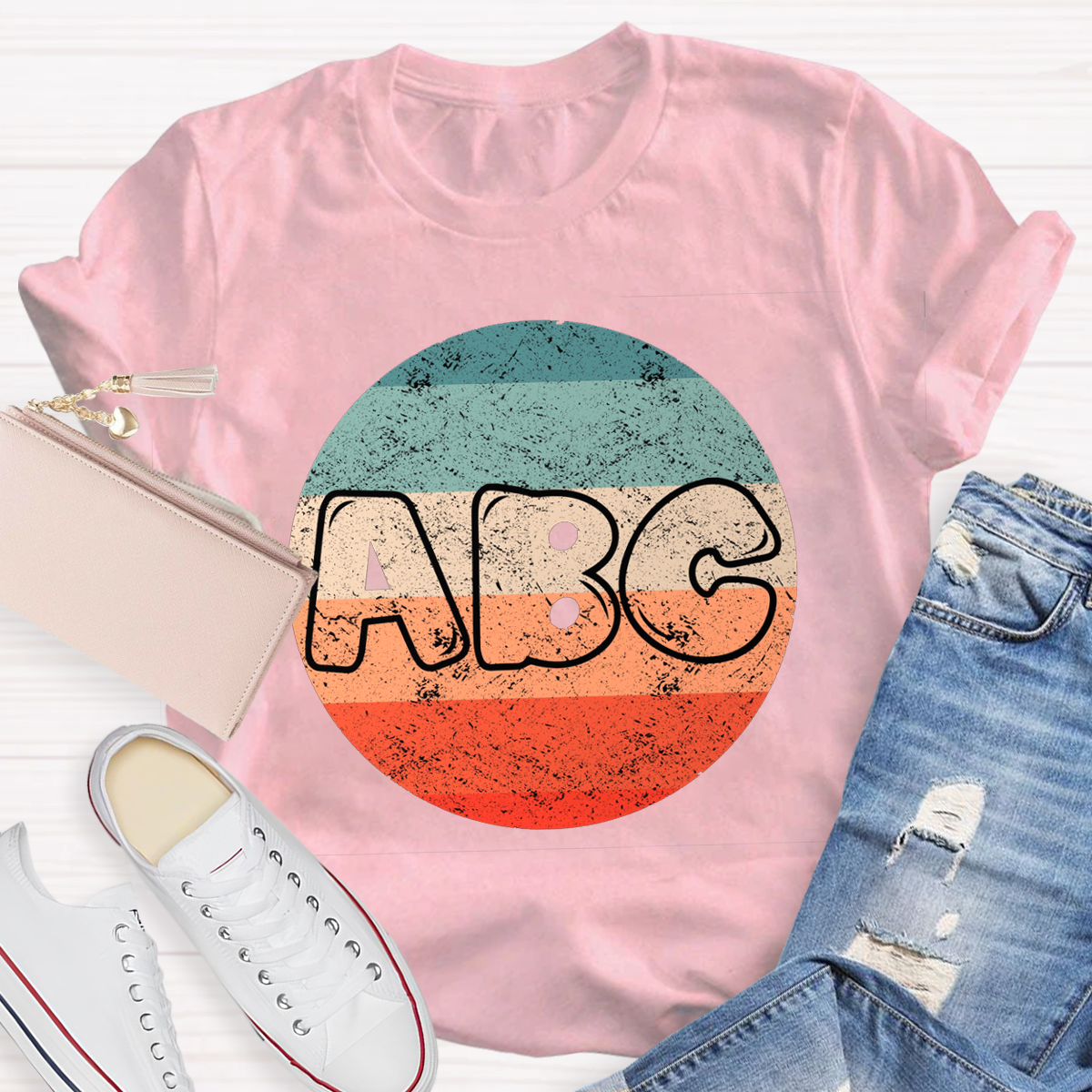 Casual ABC Teacher T-Shirt