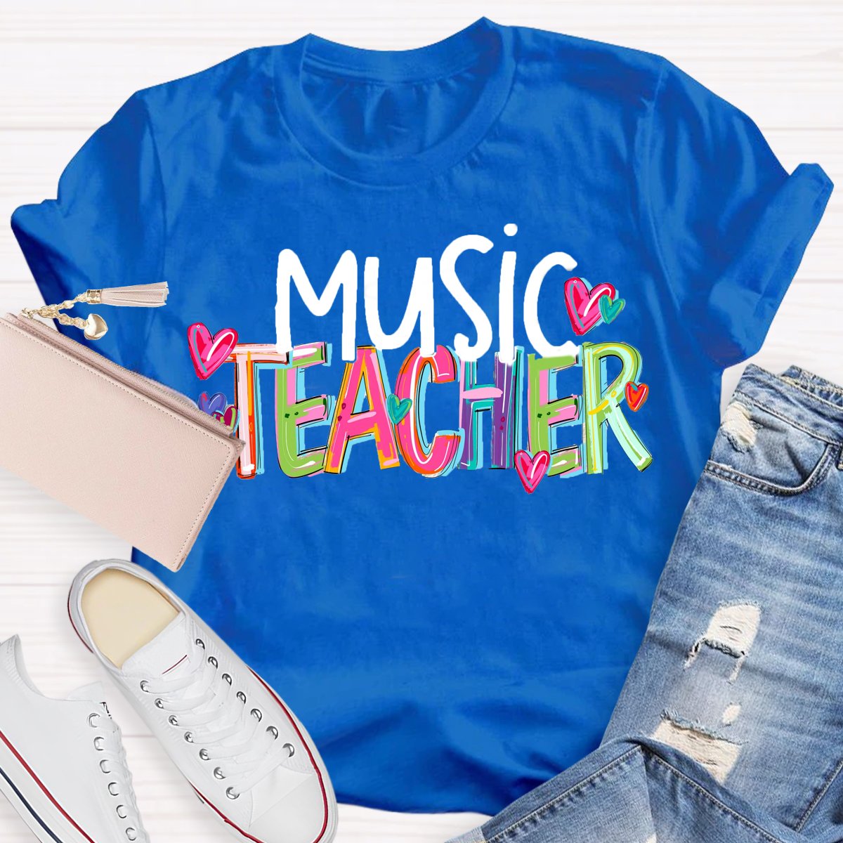 Personalized Subject Music Teacher T-Shirt