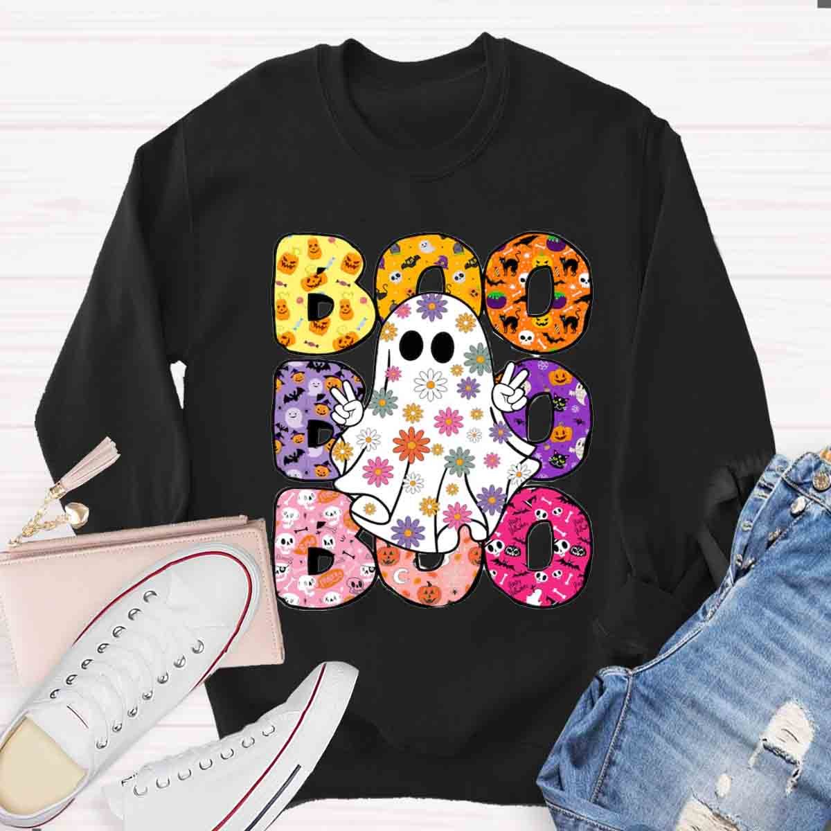 Halloween Boo Ghost Spooky Sweatshirt