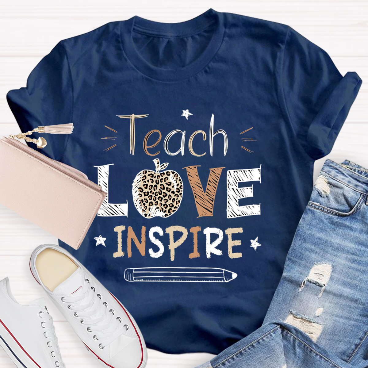 Teach Love Inspire Teacher T-Shirt