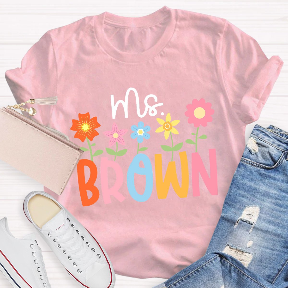 Personalized Custom Name Teacher Shirt