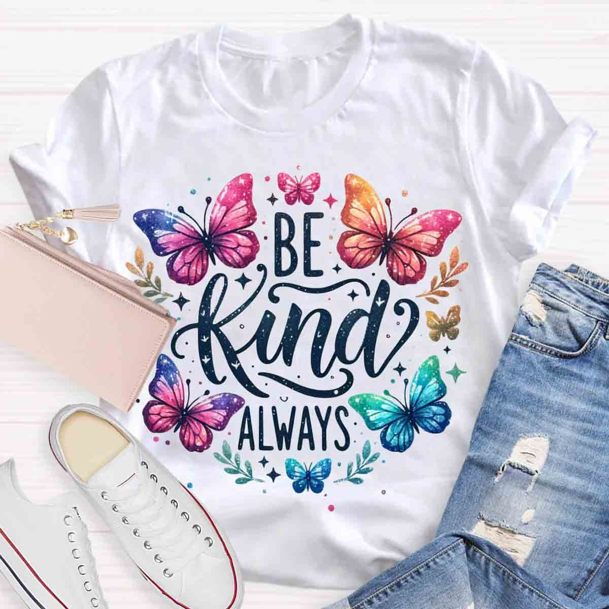 Be Kind Always Floral T-Shirt