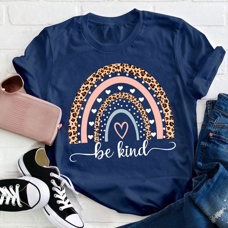 Be Kind Rainbow Teacher T-Shirt