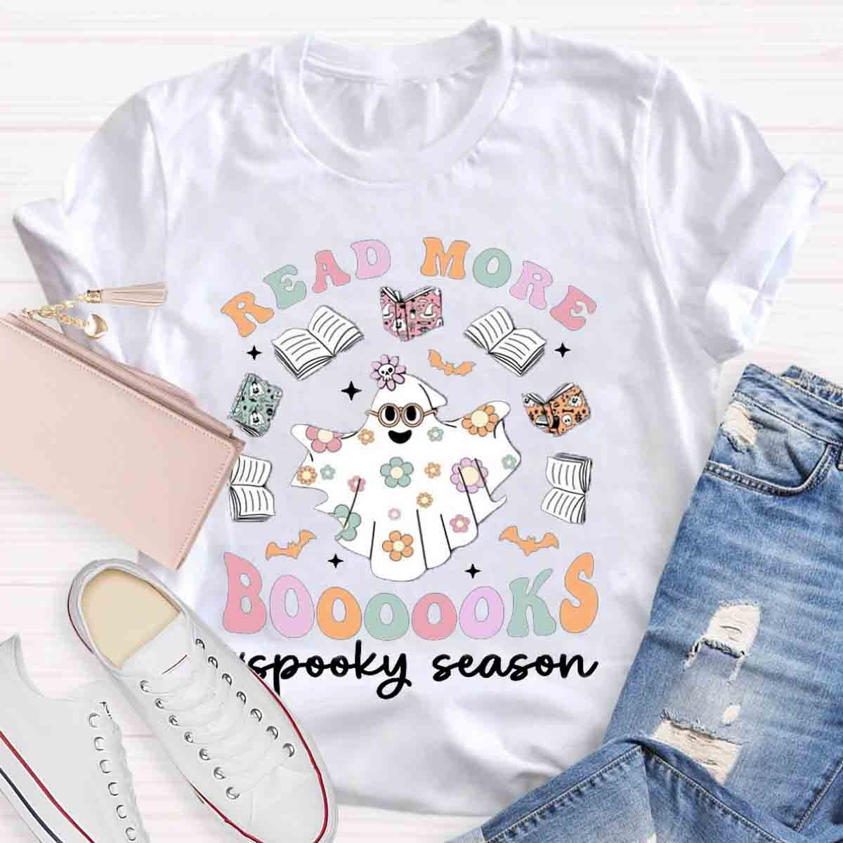 Read More Books Teacher Halloween Shirt