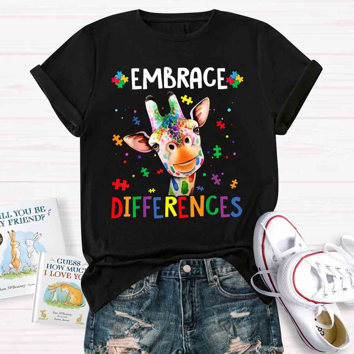 Embrace Differences Special Education Teachers T-Shirt