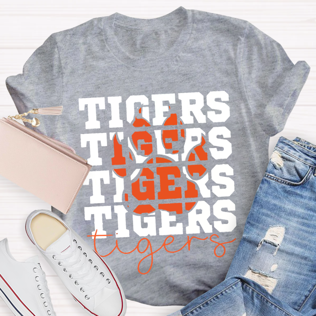 Fire Tiger Teacher T-Shirt