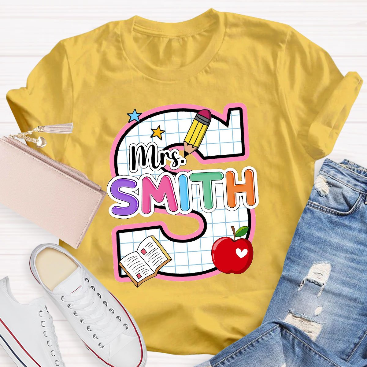 Personalized Your Name With Artistic Letters T-Shirt