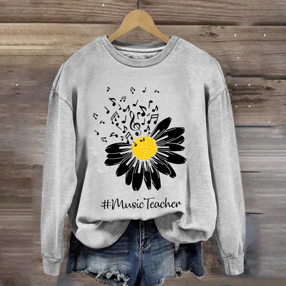 Sunflower Music Teacher Sweatshirt