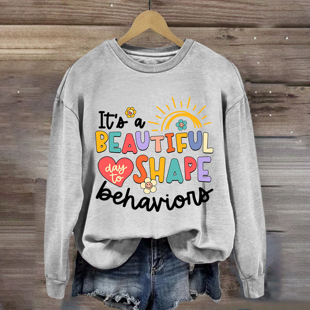 It's A Beautiful Day To Shape Behaviors Sweatshirt