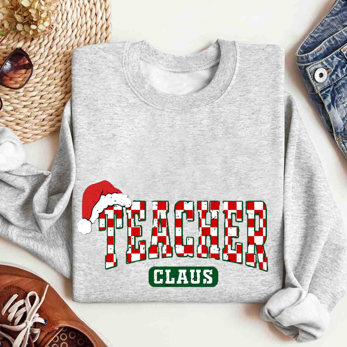 Teacher Claus Christmas Sweatshirt