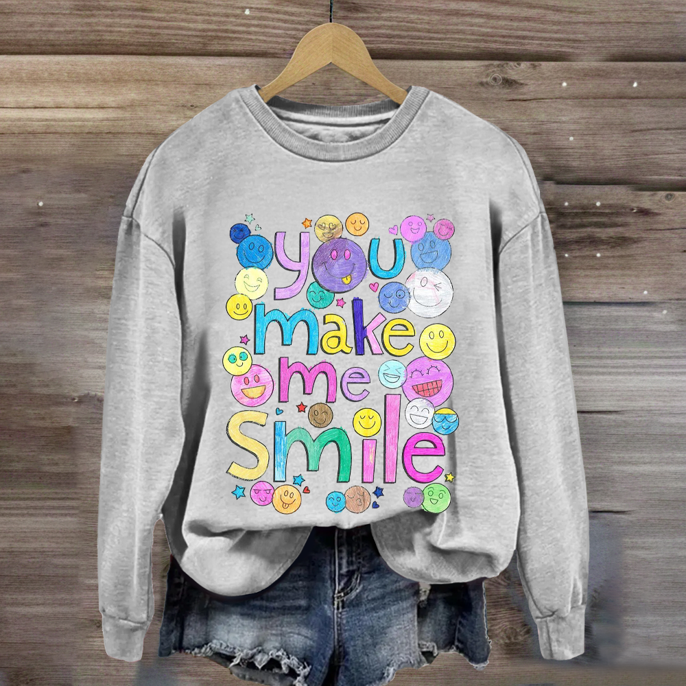 Teacher You Make Me Smile Sweatshirt