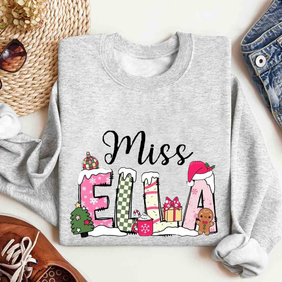 Personalized Name Christmas Sweatshirt