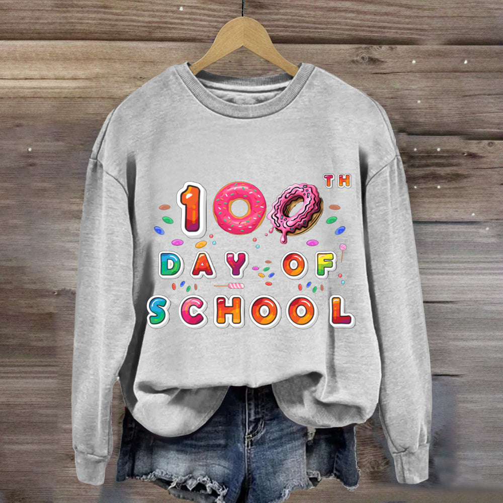 100th Day Of School Donut Sweatshirt