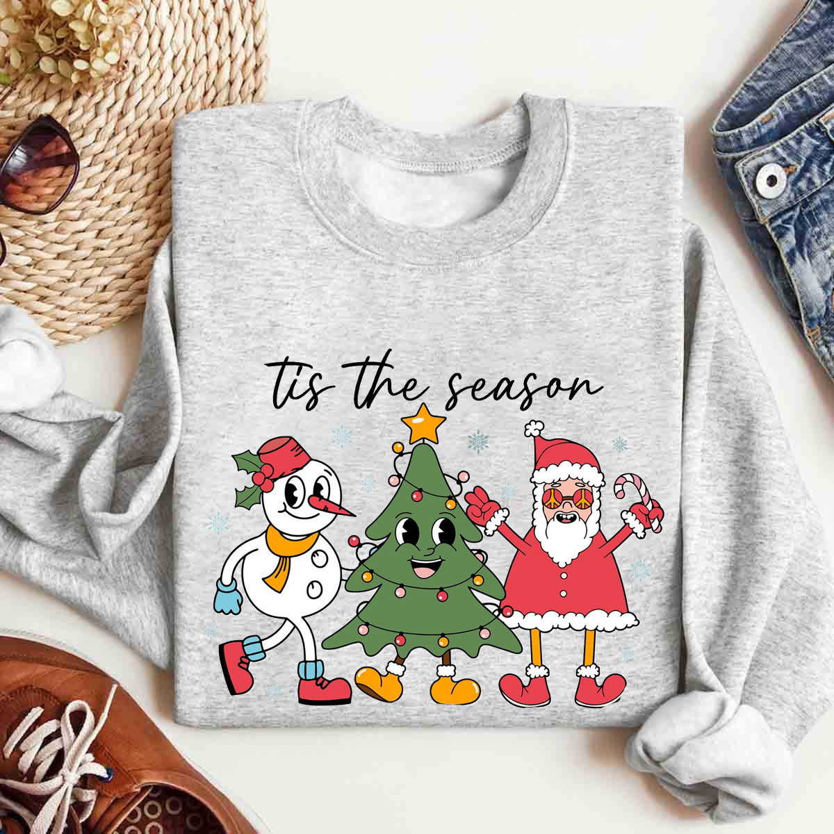 Tis The Season Snowman Sweatshirt