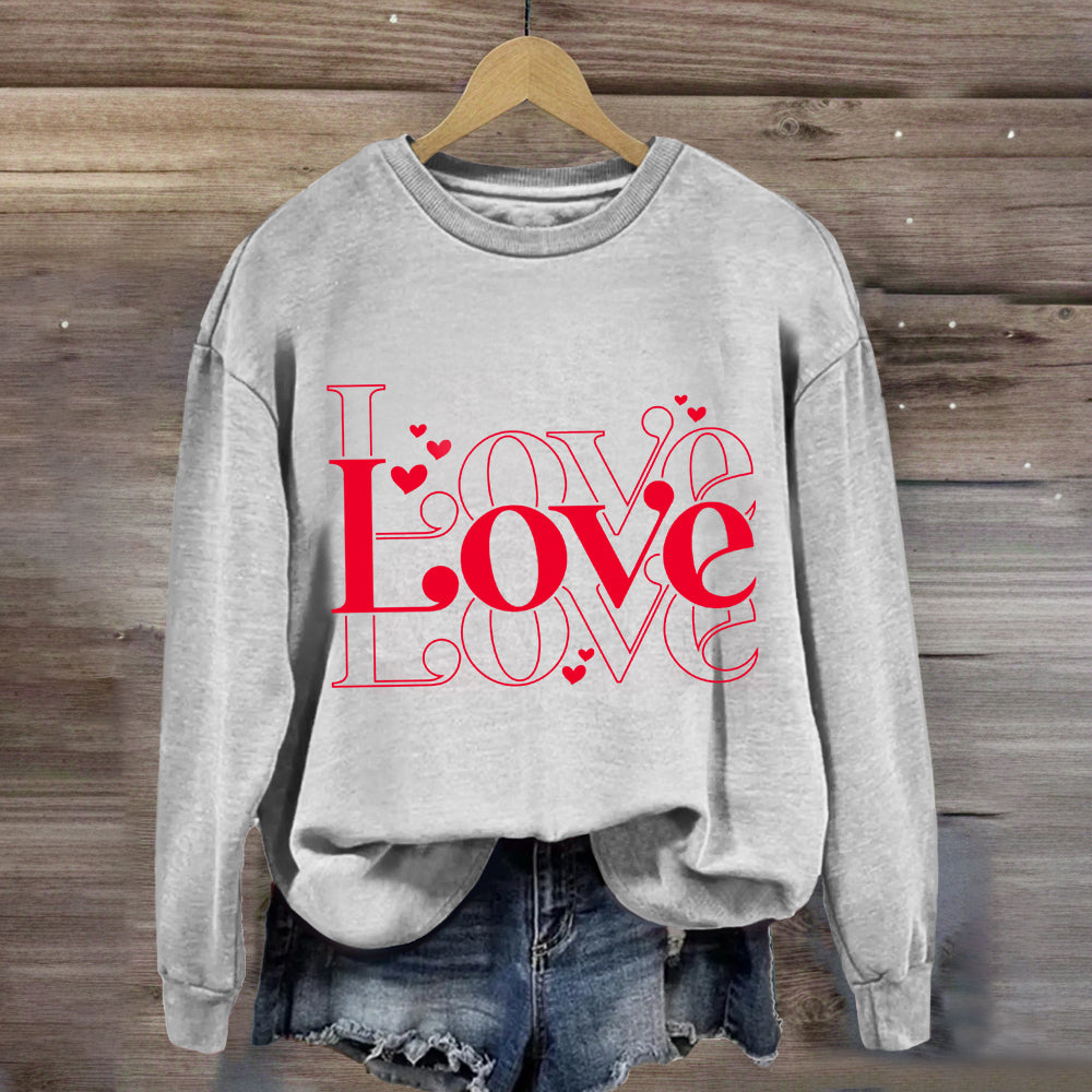 Cute Valentine Heart Sweatshirt