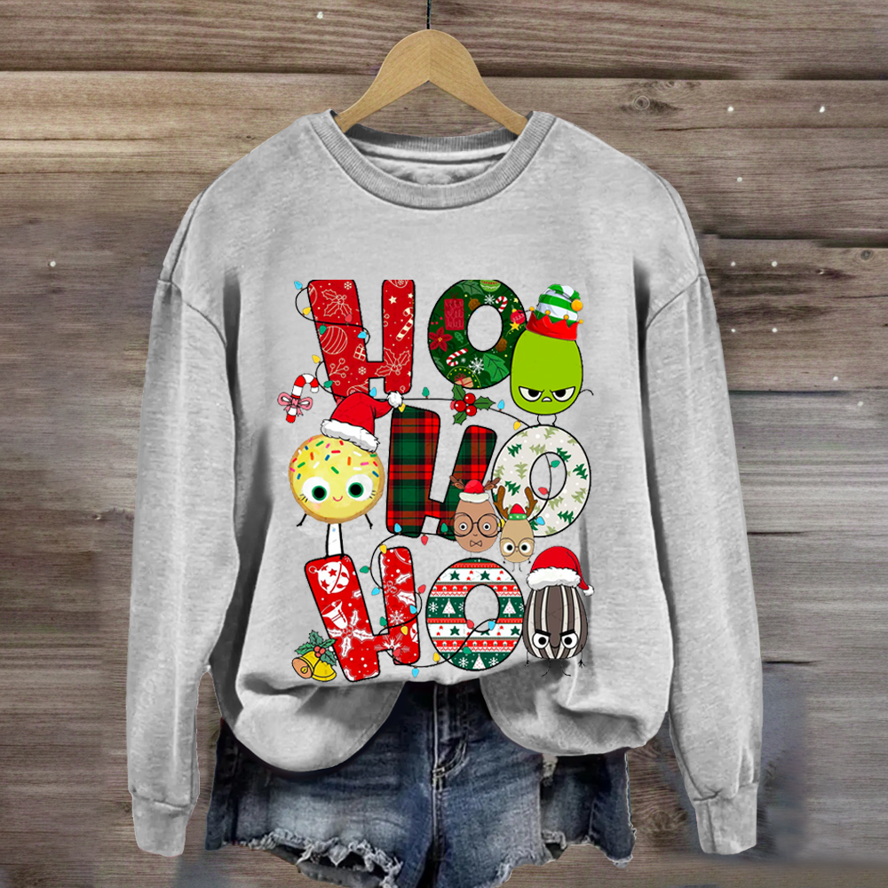 Children's Books Characters Ho Ho Ho Christmas Sweatshirt