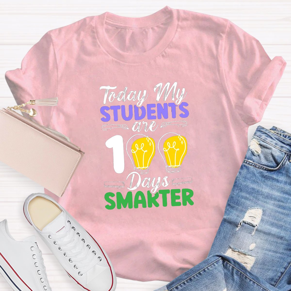 Today My Students Are 100 Days Smarter Teacher Shirt