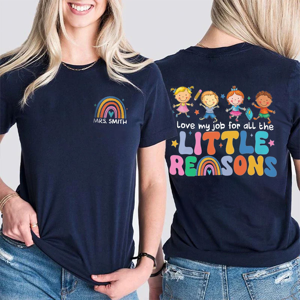 Personalized Name I Love My Job For All The Little Reasons Double-sided printing T-Shirt