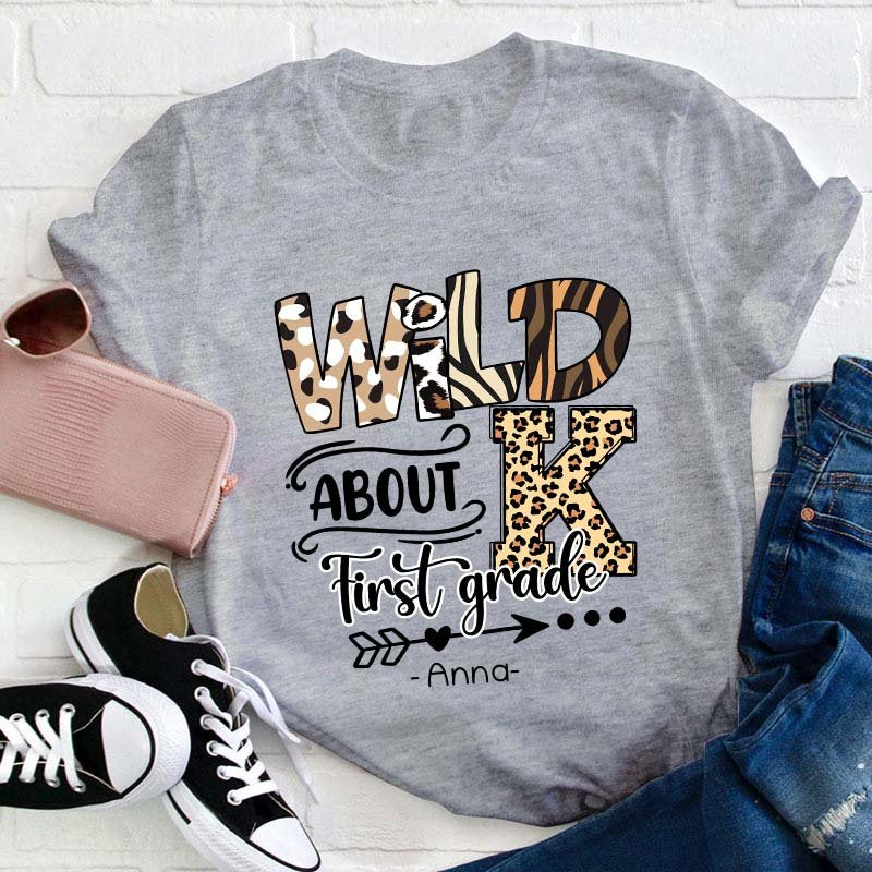 Personalized Wild About Teacher T-Shirt