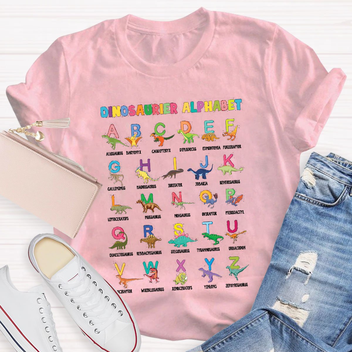 Dinosaur Fun Alphabet T-Shirt