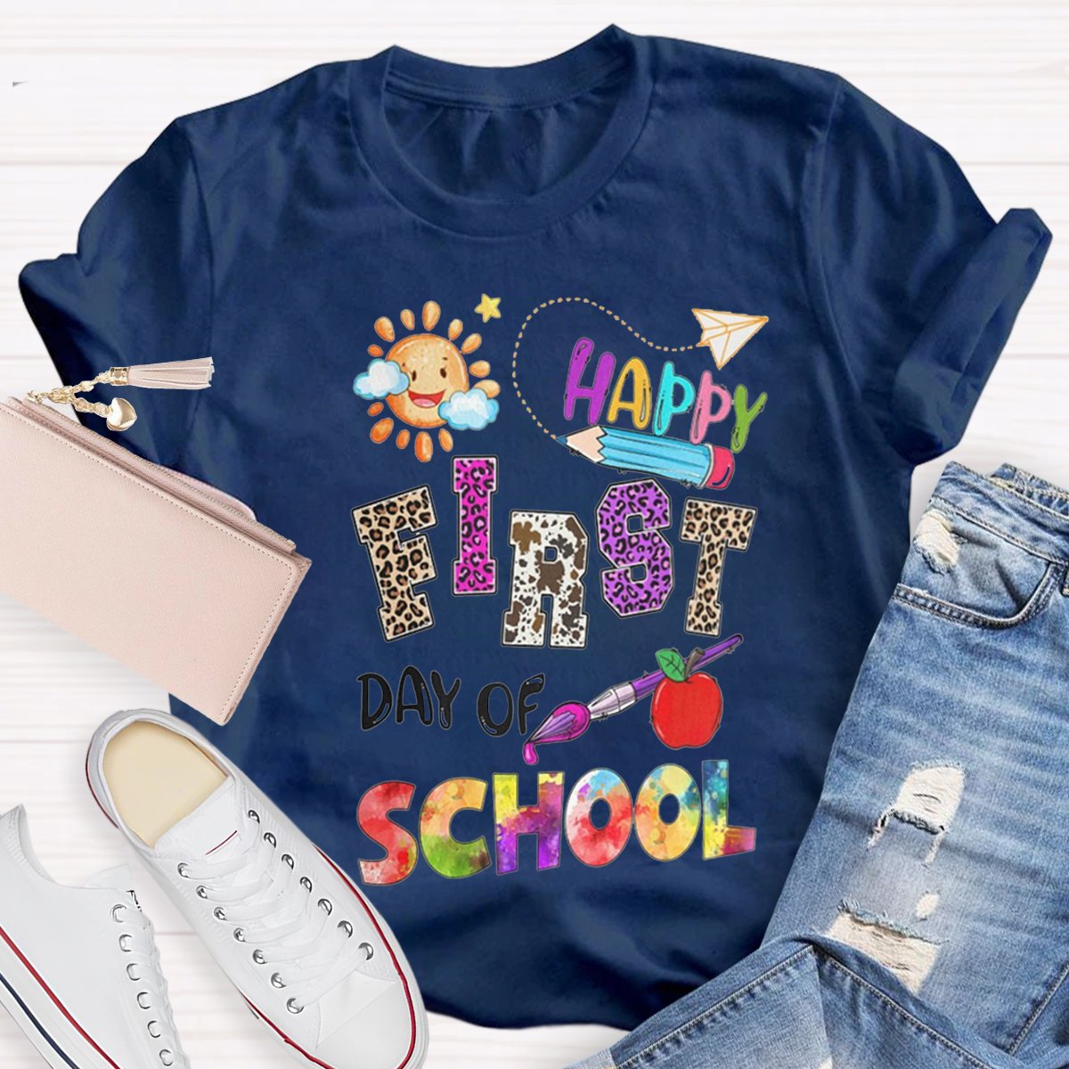 Happy First Day Of School Teacher Shirt