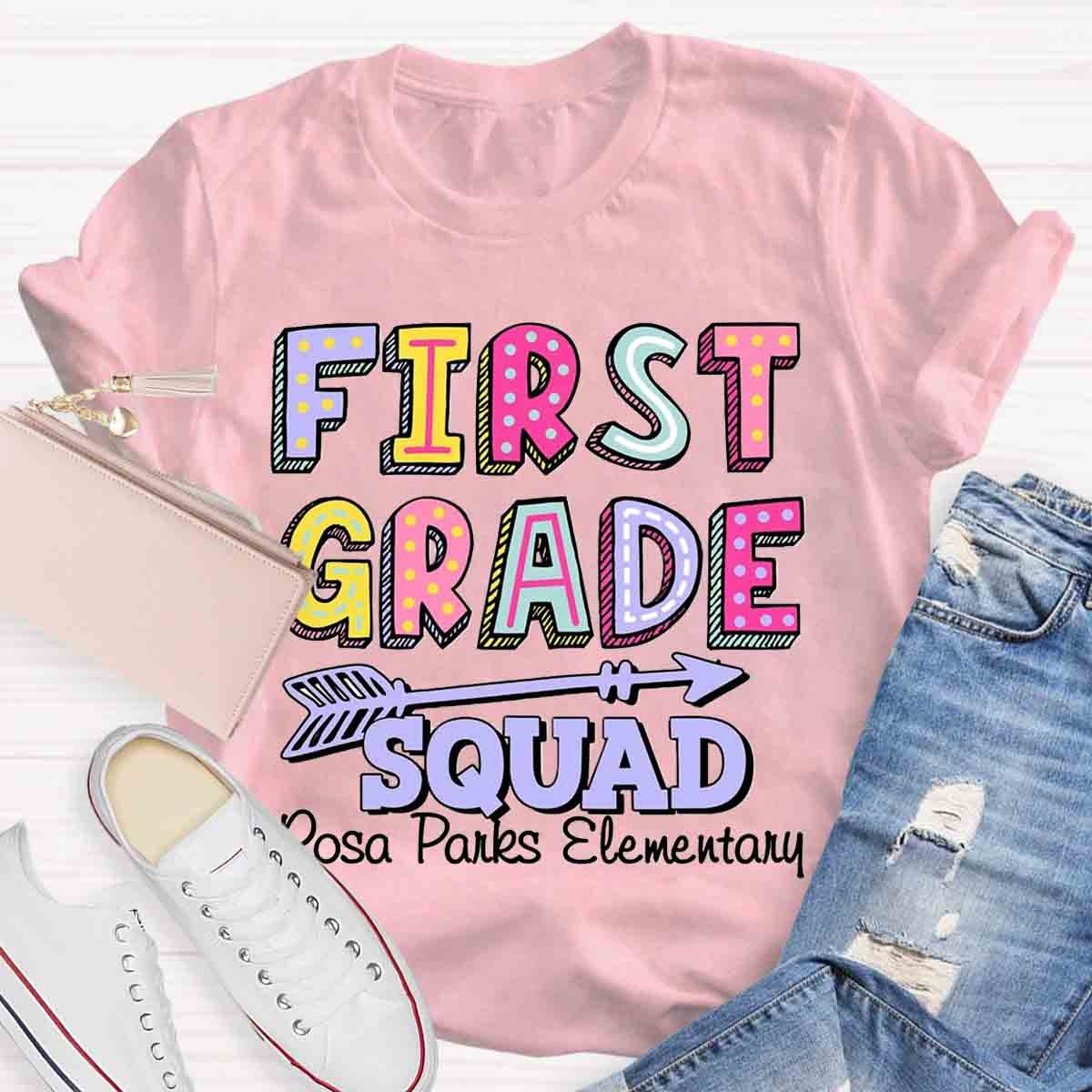 Personalized Grade And School Name In Our Lovely Class Teacher T-Shirt