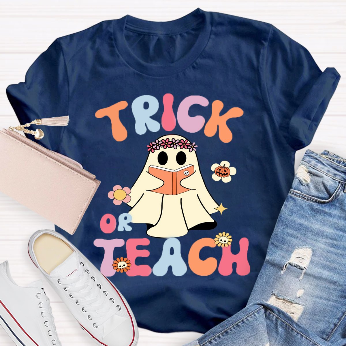 Trick Or Teach Teacher Halloween Shirt