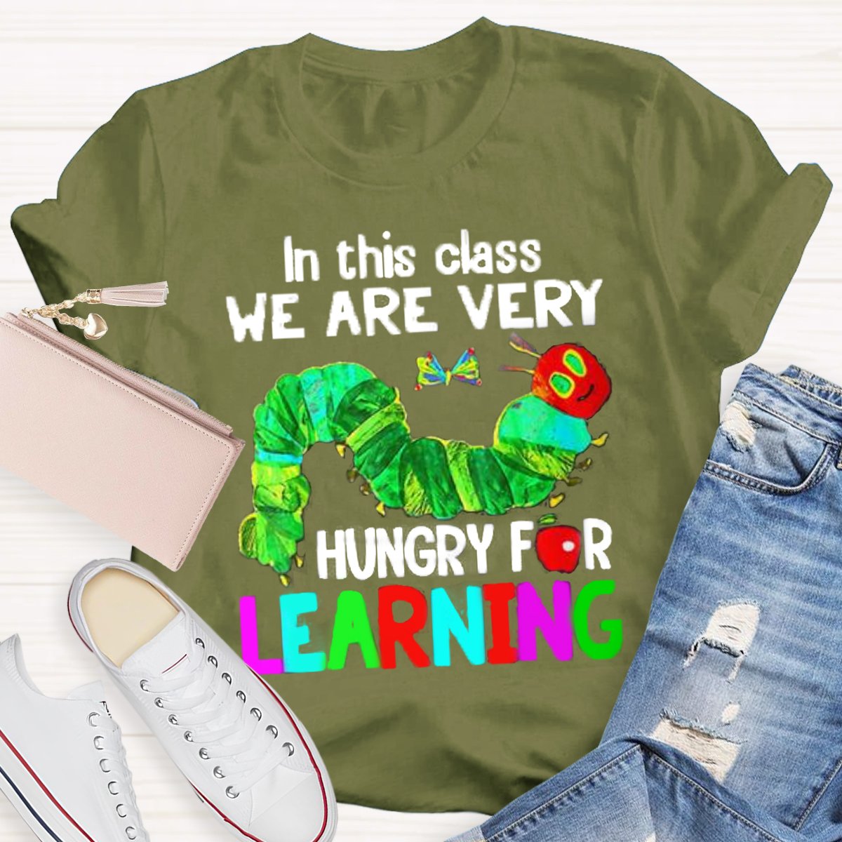 In This Class We Are Very Hungary For Learning Teachers  T-Shirt