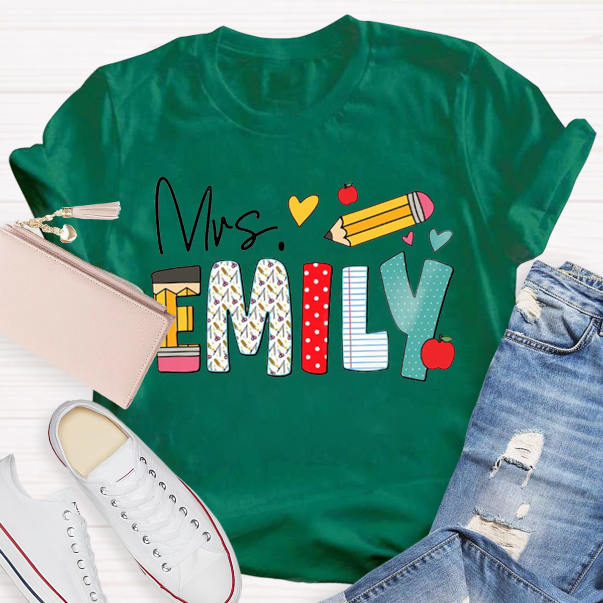 Personalized Name Art Pencil  T-Shirt