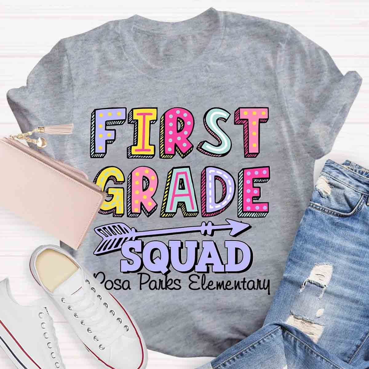 Personalized Grade And School Name In Our Lovely Class Teacher T-Shirt