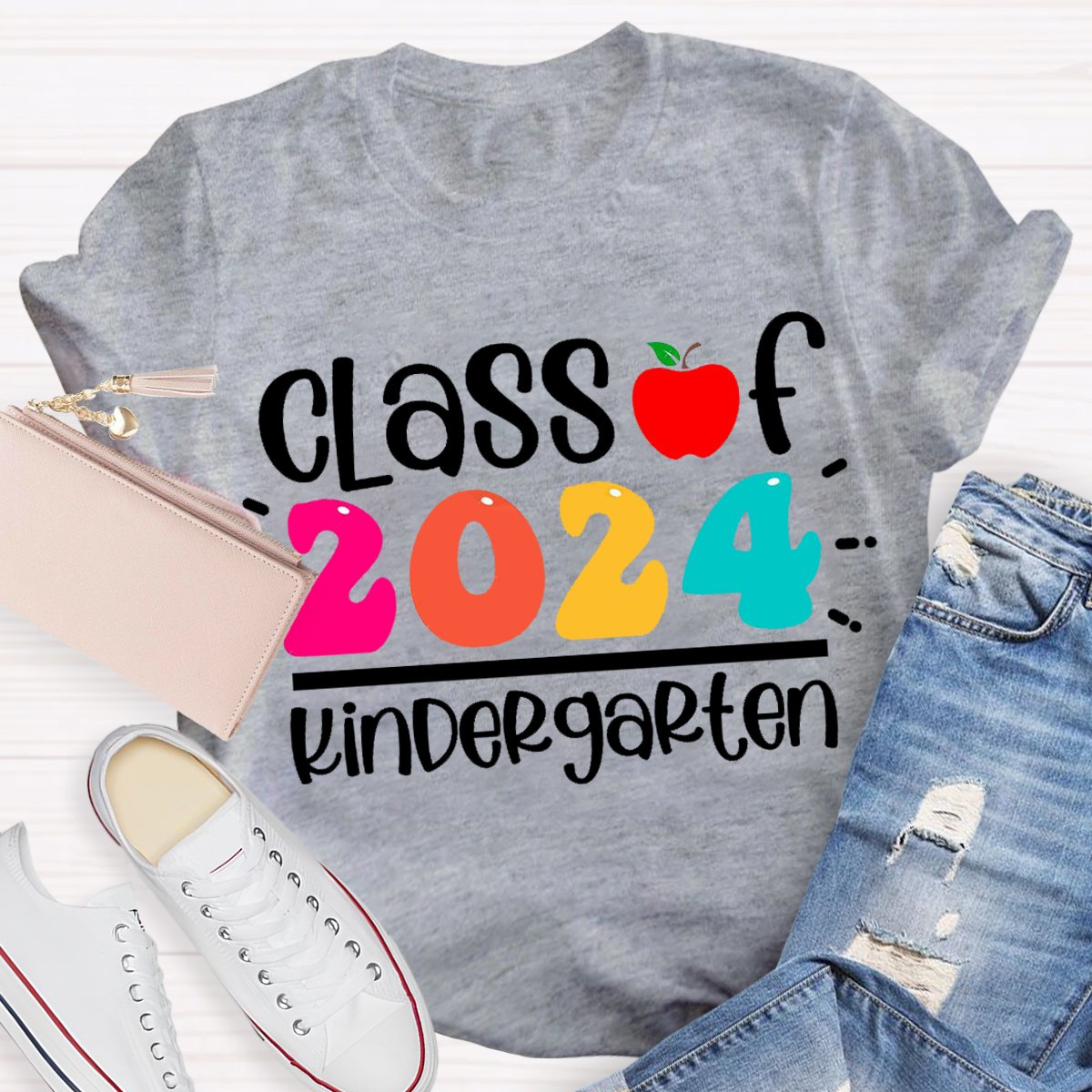 Personalized Grade Class Of 2024 Teacher T-Shirt