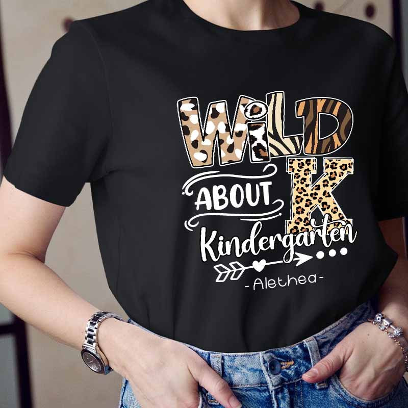 Personalized Wild About Teacher T-Shirt