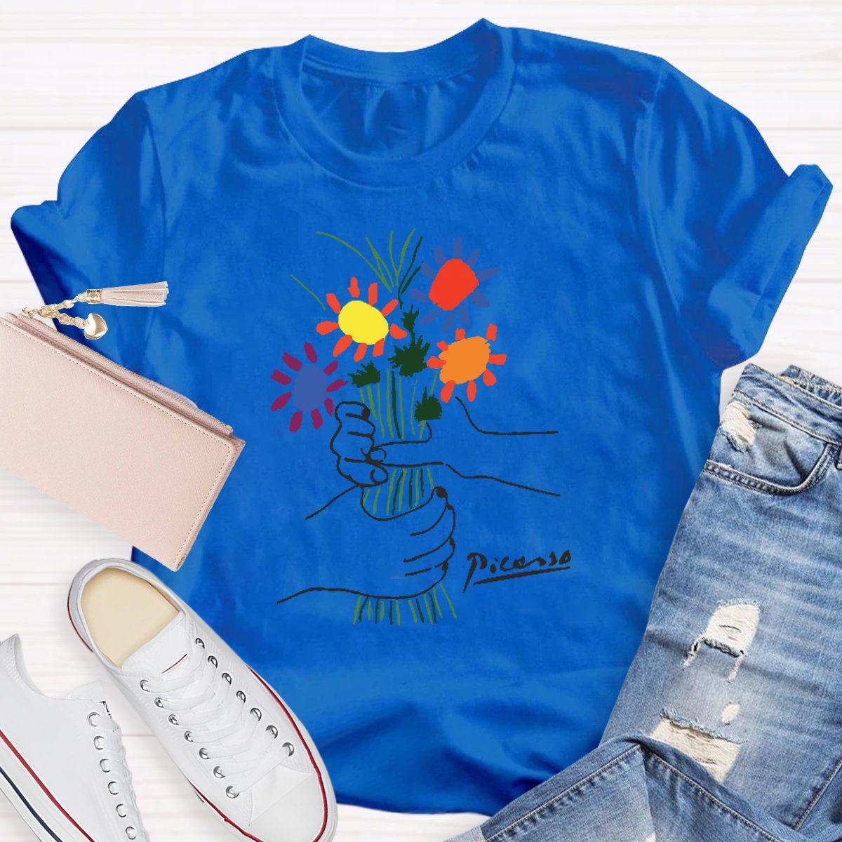 Flowers Teacher Shirt