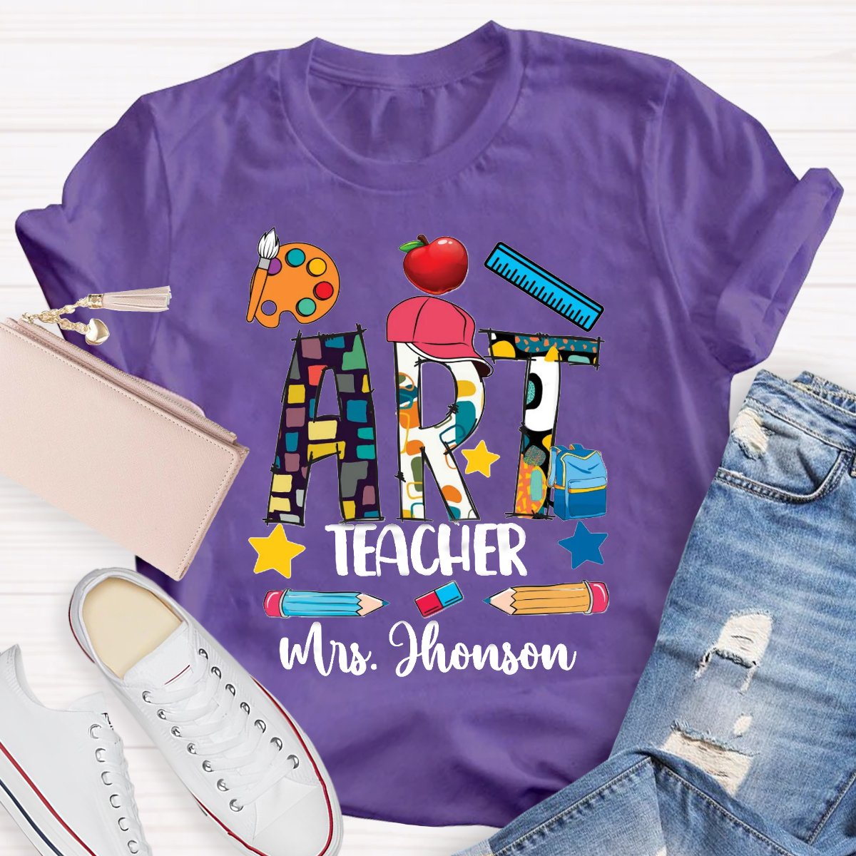 Personalized Art Lover Art Teachers T-Shirt