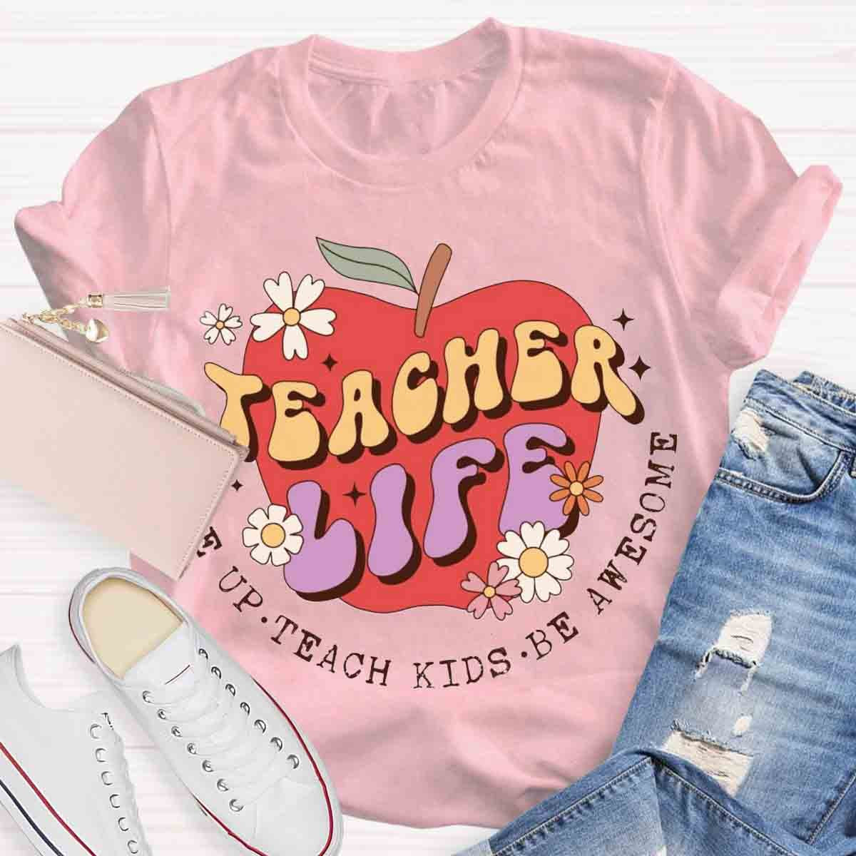 Teacher Life Apple T-Shirt