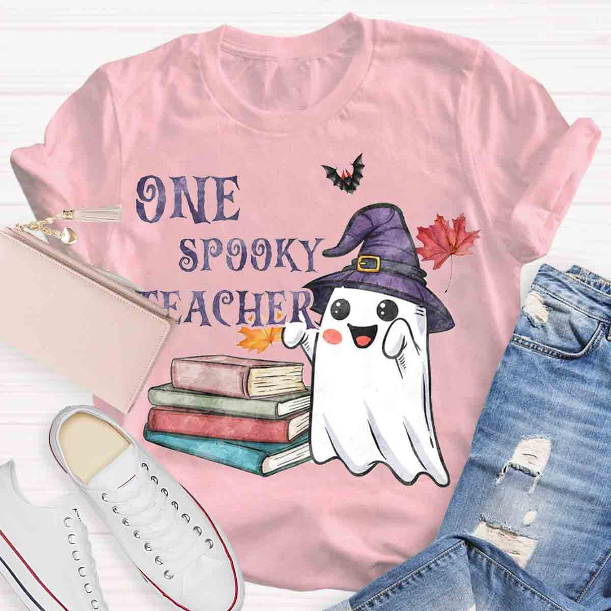 One Spook Teacher Halloween T-Shirt