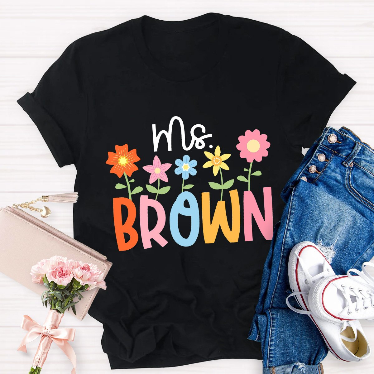 Personalized Custom Name Teacher Shirt