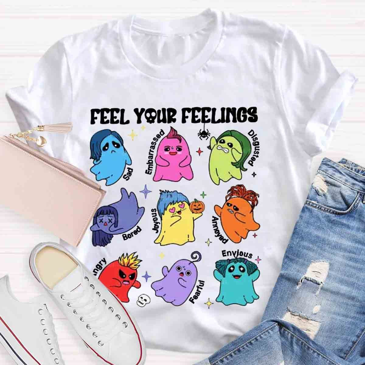 Feel Your Feelings Halloween School Psych Shirt