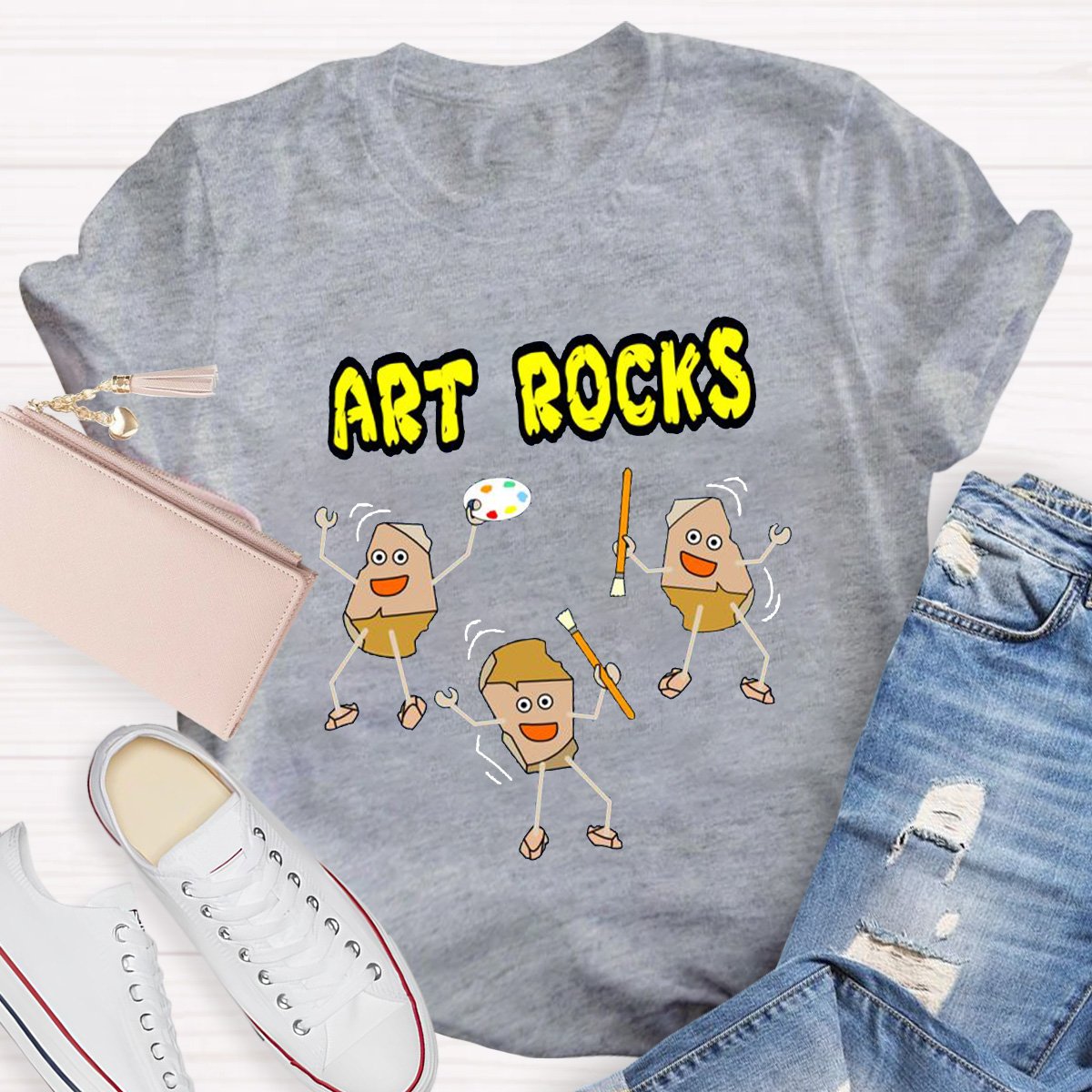 Art Rocks Teacher Shirt