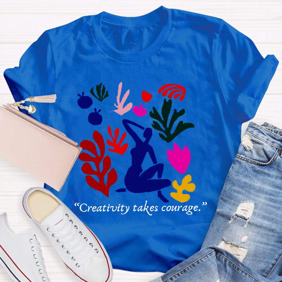 Creativity Takes Courage Teacher T-Shirt