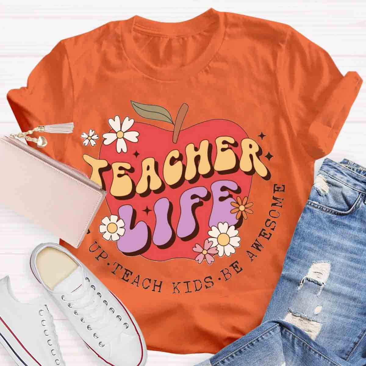 Teacher Life Apple T-Shirt