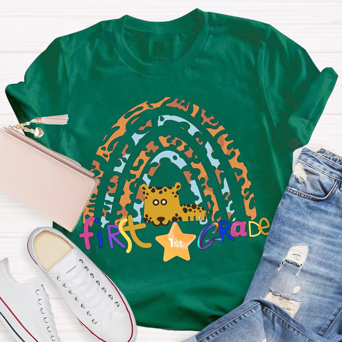 Personalized Customized 1 Grade  Teacher Shirt