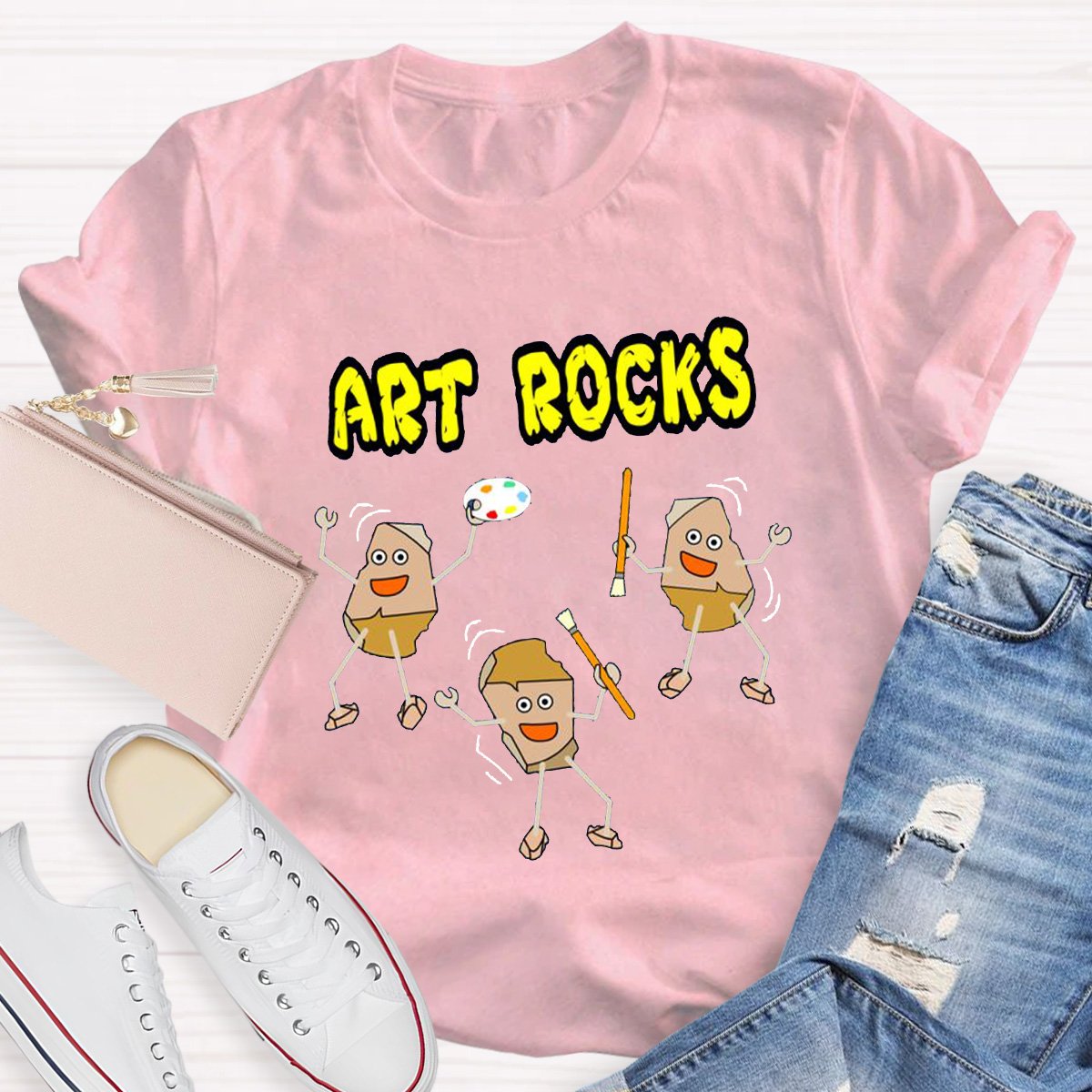 Art Rocks Teacher Shirt