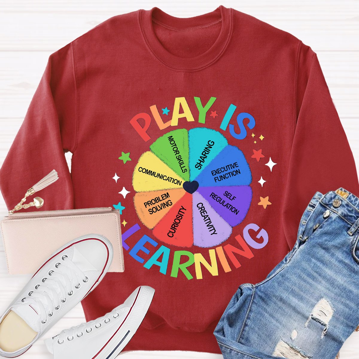 Play Is Learning Back To School Teacher Sweatshirt