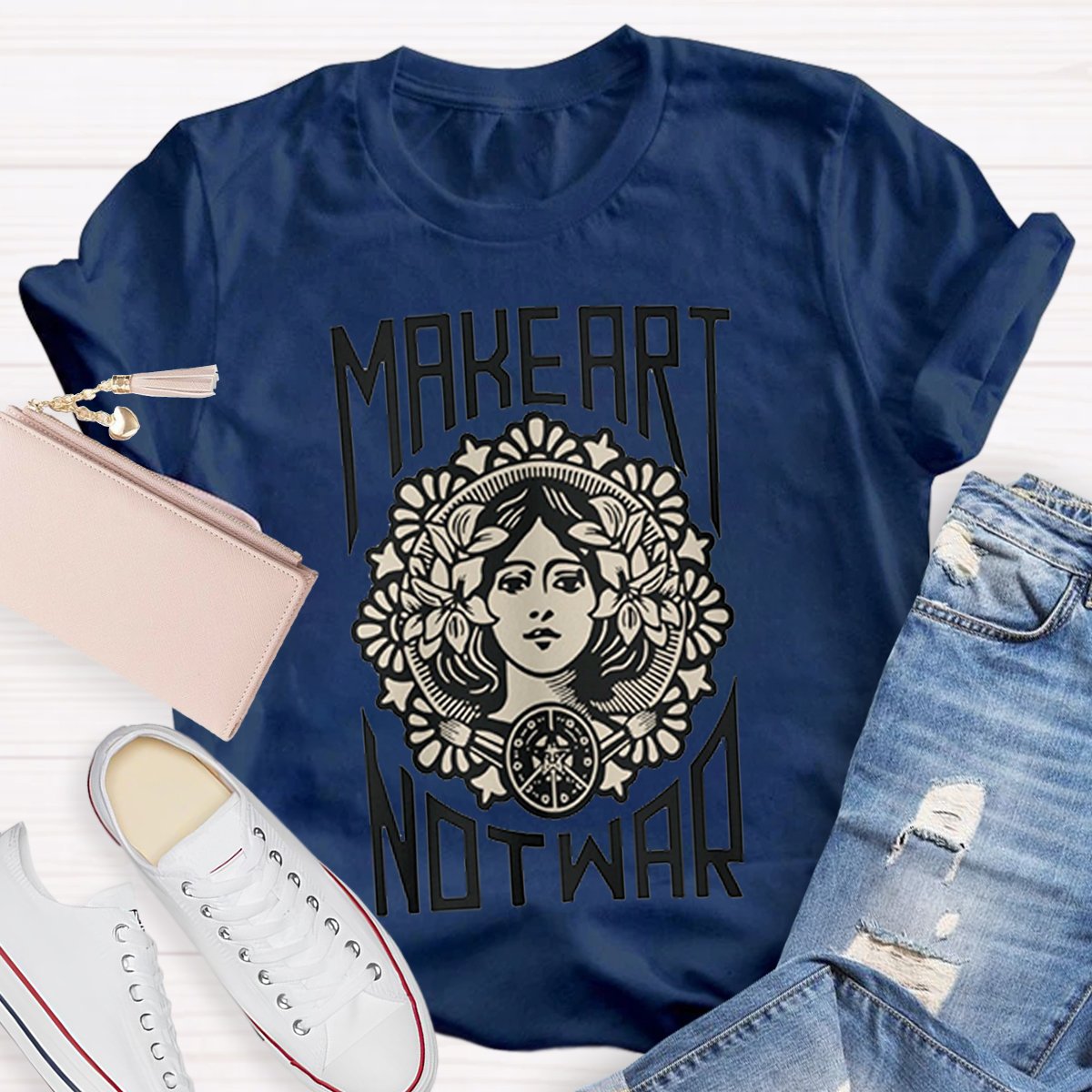 Make Art Not War Teacher Shirt