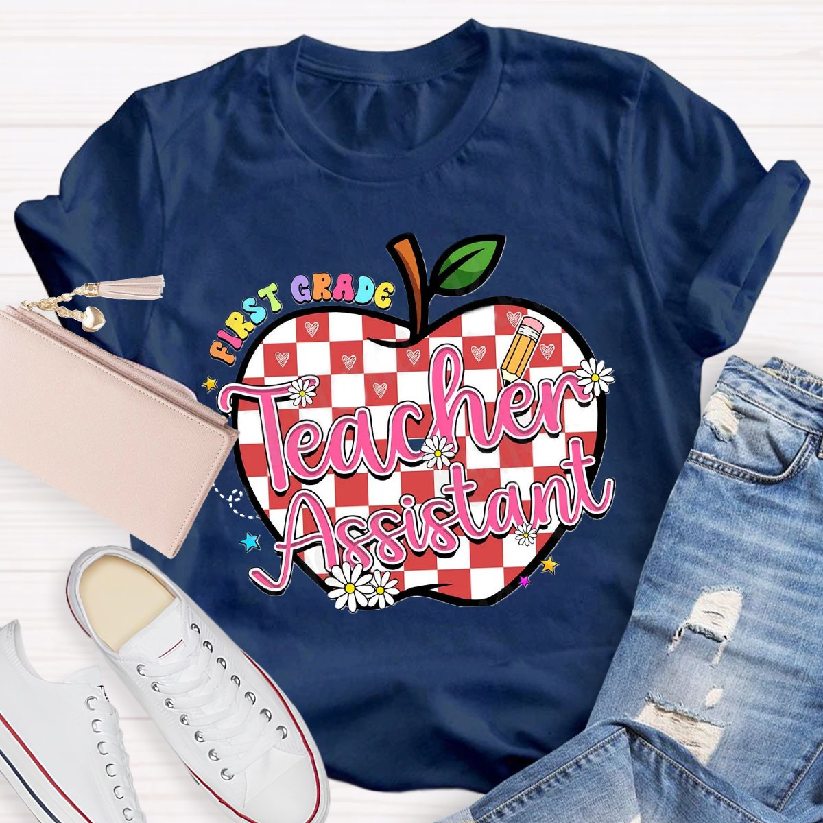 Personalized Grade Teacher Assistant Back To School T-Shirt