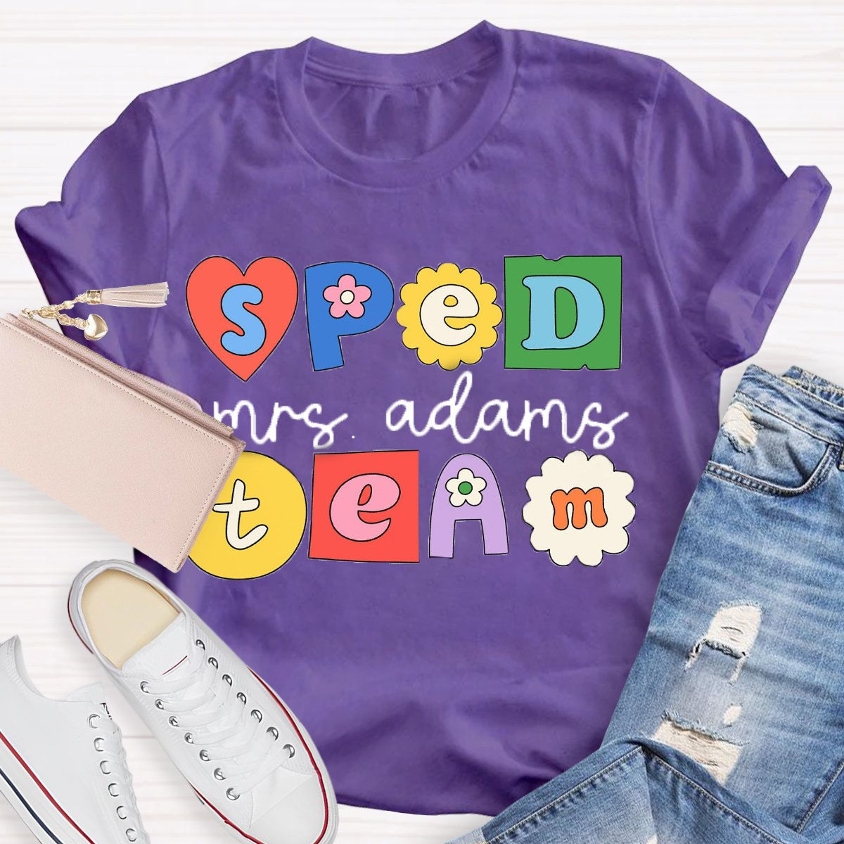 Personalized Name Special Education Teacher TShirt