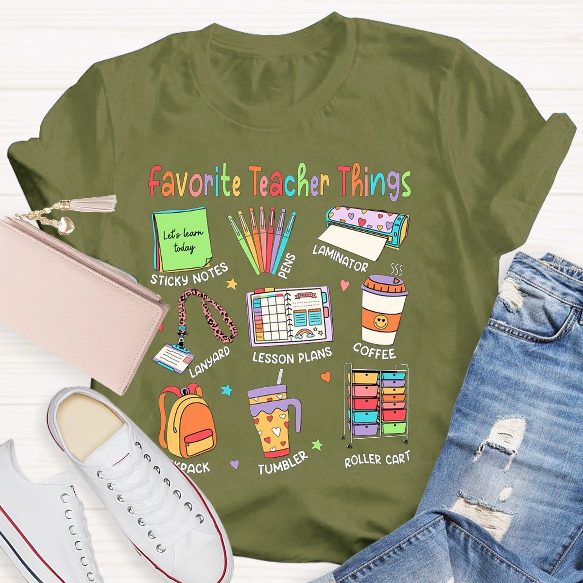 Favorite Teacher Things Teacher Shirt