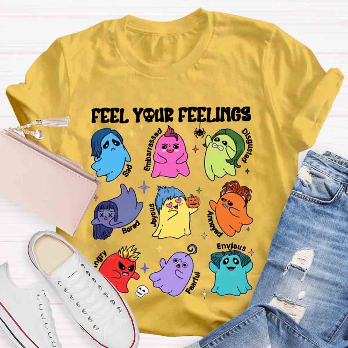 Feel Your Feelings Halloween School Psych Shirt