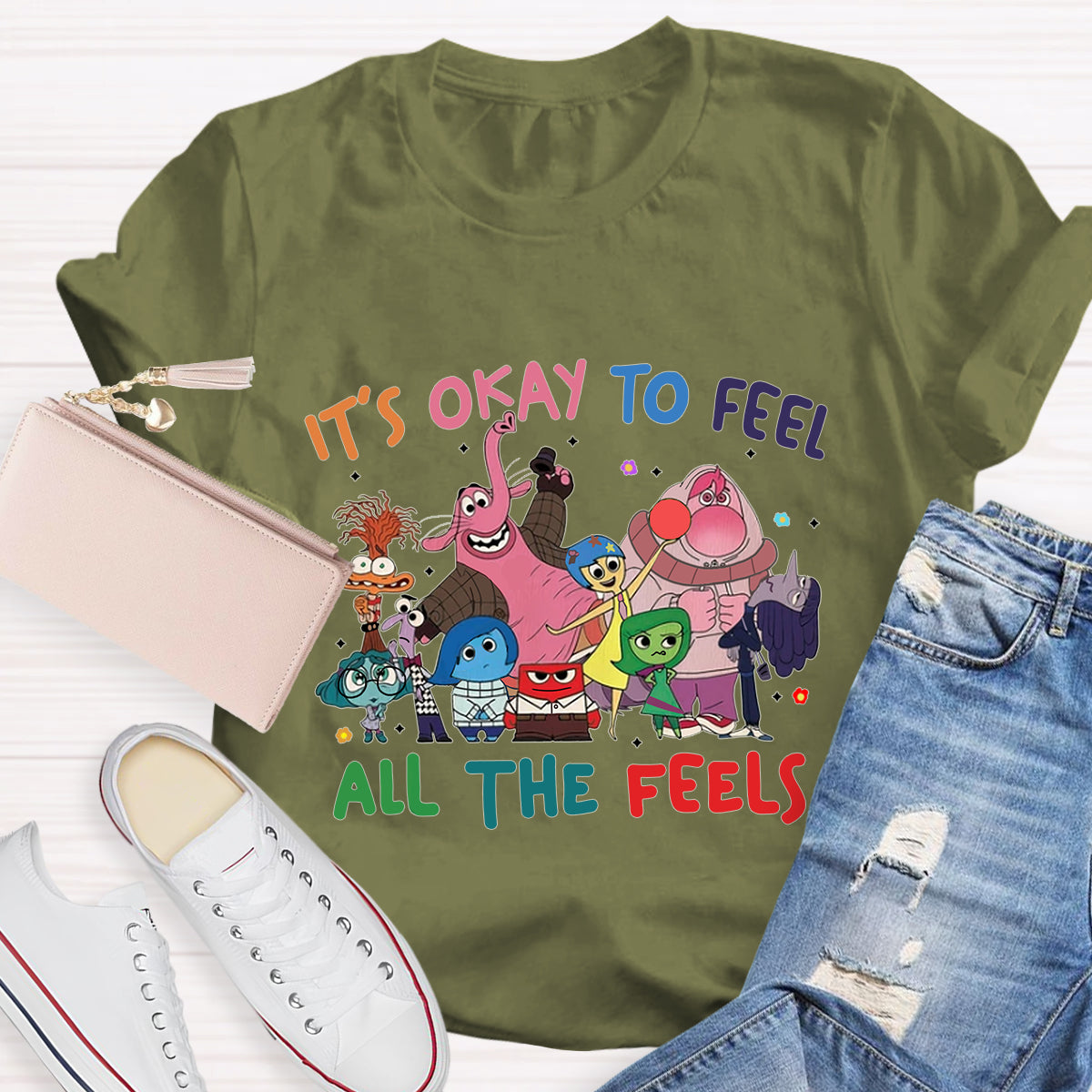 It's Okay To Feel All The Feels Special Education T-Shirt